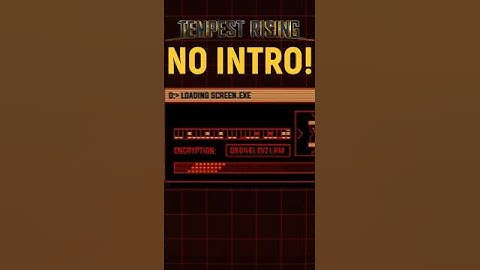 How to Skip Intro & Logos in Tempest Rising! #rts #tip #tempestrising
