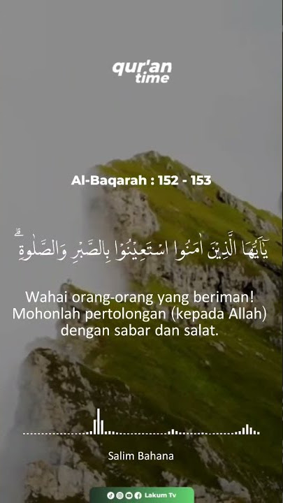 SALIM BAHANA - SURAH AL-BAQARAH 152 - 153