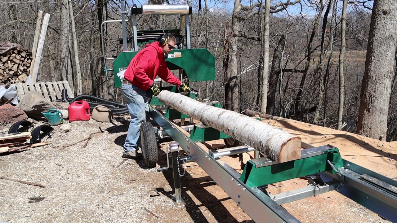 woodland mills HM 130 cutting paper birch shelf ️ YouTube
