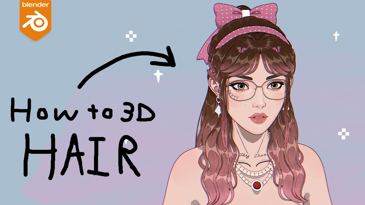 Как сделать 3D-волосы, как в аниме-играх