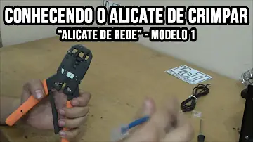 Como abrir o alicate de Crimpar?