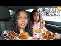 Chick-fil-A Mukbang with my Sister 😂 | LexiVee03