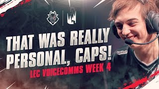 That Was Really Personal, Caps! | LEC Spring 2019 Week 4 G2 Voicecomms