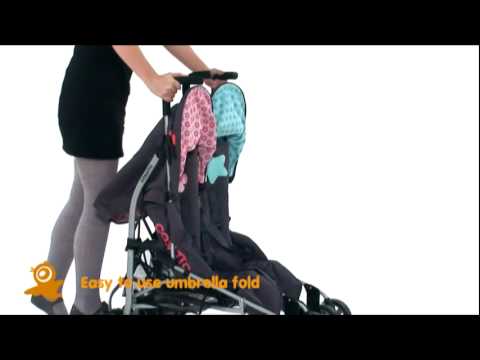 bro and sis double pram