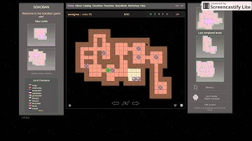 Sokoban logic game aenigma levelset #1 to 7