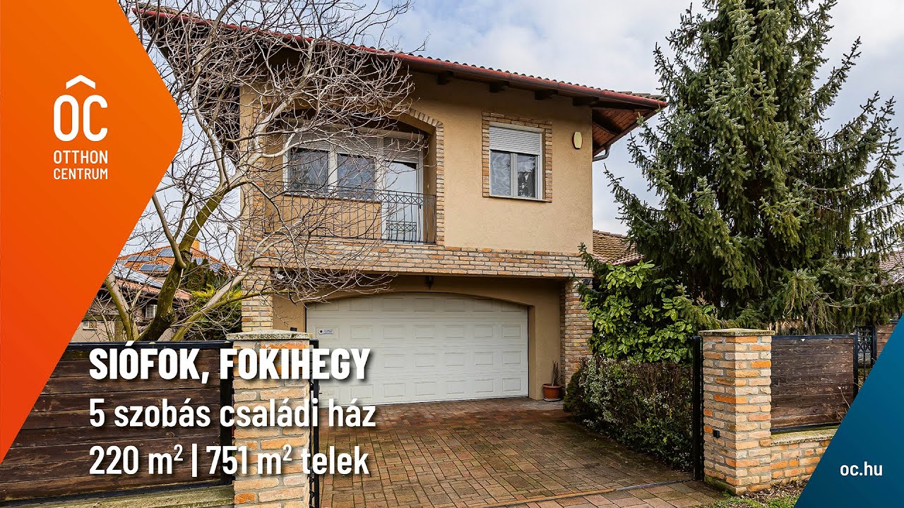 ELADÓ CSALÁDI HÁZ - Siófok, Fokihegy / családi ház / tégla / 5 szoba / 220 m²
