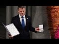 Juan Manuel Santos Premio Nobel de la Paz Vídeo