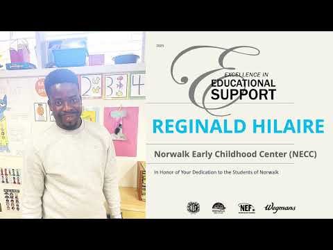 Reginald Hilaire, Norwalk Early Childhood Center - 2025 Excellence in Education Honoree