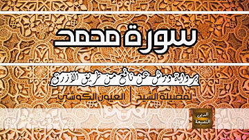 سورة محمد برواية ورش عن نافع للشيخ العيون الكوشي