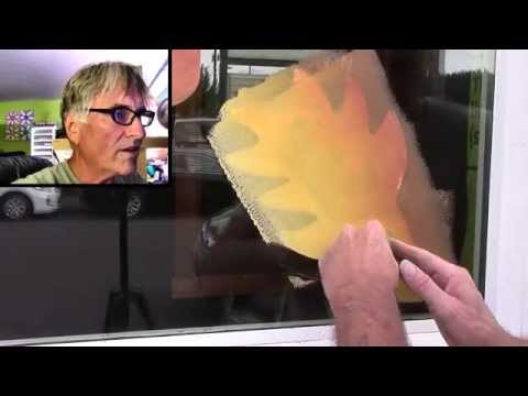 Video: WINDOW PAINTING TUTORIAL #49 Painting a Fall Leaf