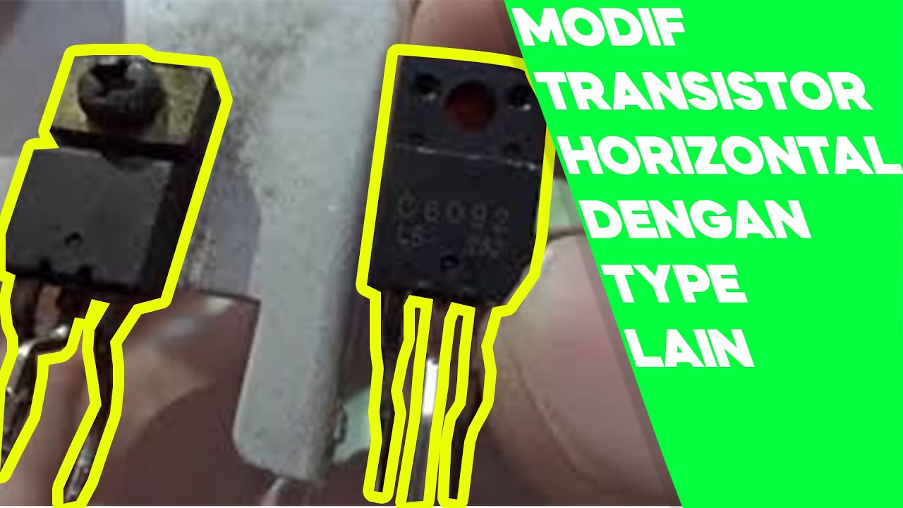 cara modif transistor horizontal TT2170 dengan C6092 - YouTube
