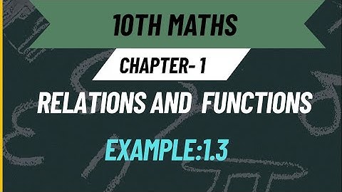 10th Maths samacheer kalvi [Relations And  Functions] in Tamil