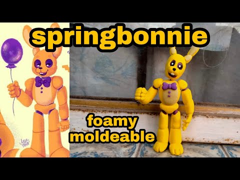 fnaf clay peluches/plush en foamy moldeable (clay tutorial