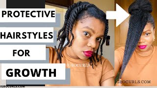 Protective Styles for Natural Hair Growth on 4c Natural Hair - IGBOCURLS