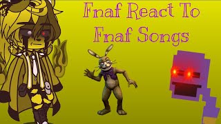 Fnaf React To 🐰 REVISIÓN | FNAF SONG COLLAB 🐰 and \