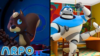 Squirrel CONTROLLING ARPO! 🐿️ | ARPO The Robot | Funny Kids Cartoons | Kids TV Full Episodes