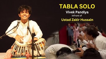 Pandit Anindo Chatterjee Disciple Vivek Pandya Tabla Solo at Abba ji Guru purnima 2023
