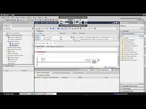 TIA Portal V12 tutorial (PLC programming and Simulation)