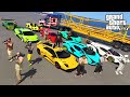 GTA V Trevor Gone Crazy In The Craziest Race Ever With Franklin & Michael By Luxury Lamborghini Cars