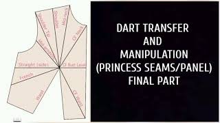 DART MANIPULATION/TRANSFER/PRINCESS SEAMS/PANEL#dartmanipulation #bodice
