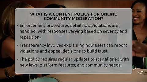 What Is A Content Policy For Online Community Moderation? - Everyday-Networking