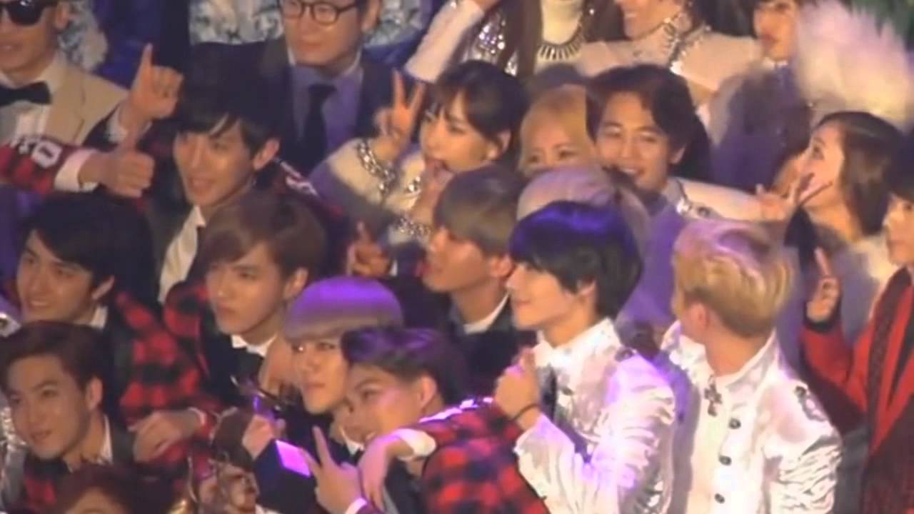 140123 Taeyeon & EXO Seoul Music Awards Ending