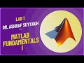 Lab01 - MATLAB Fundamentals I