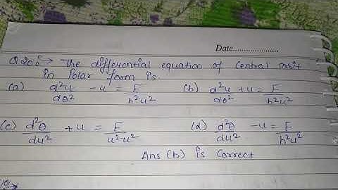 MCQ practice paper of Dynamics unit-4 for BA/BSc6th sem MDU students