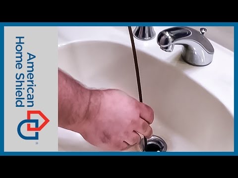 Plumbing Repair - How To Snake a Bathroom Drain - American Home Shield