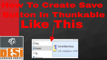 How To INsert A Download Button In Your App Thunkable Tutorial // Save Button