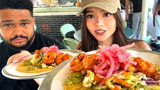 Nick and Katchii Try The BEST RATED Tacos In Hollywood