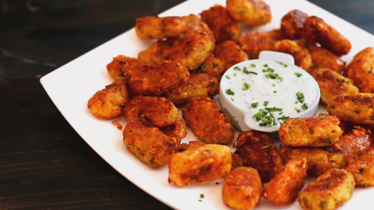 Roasted Potato & Cheese Tater Tots Recipe | Home Cooking Adventure