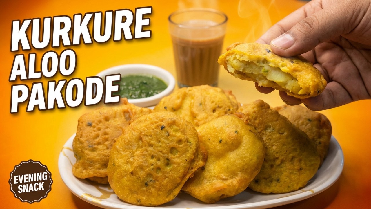 Crispy Aloo Pakora Recipe | बाहर से Kurkure, अंदर से Soft | Aloo Ke Pakode for Tea Time