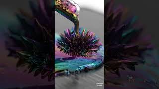 Celebrity Colorful Ferrofluid Spike Pour Sprout #asmr #shorts  #oddlysatisfying Net Worth