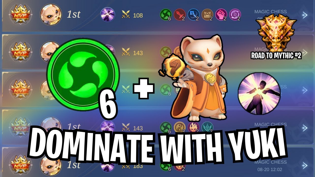 ROAD TO MYTHIC #2 ELEMENTALIST BEST STRATEGY WITH YUKI SKILL 2 | MAGIC CHESS