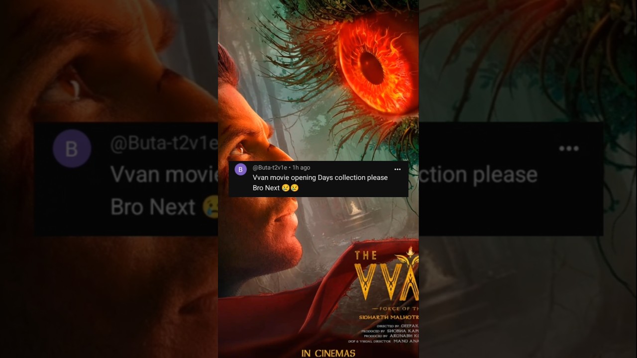Vvan Movie Opening Day Box Office Collection 🔥🤯 #viral #shorts #bollywood #blockbuster #cinema