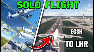 4K Microsoft Flight Simulator BOEWING 747-400 BA-SOLO FLIGHT! LEE ON-SOLENT TO LONDON HEATHROW