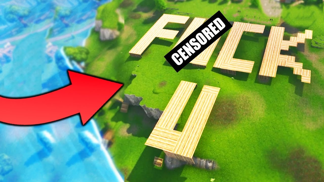 Giant Offensive Building Troll Fortnite Battle Royale - how to cuss on roblox 2 trolling with cuss words