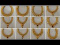 Latest light weight gold thushi necklace  gold thushi necklace designs