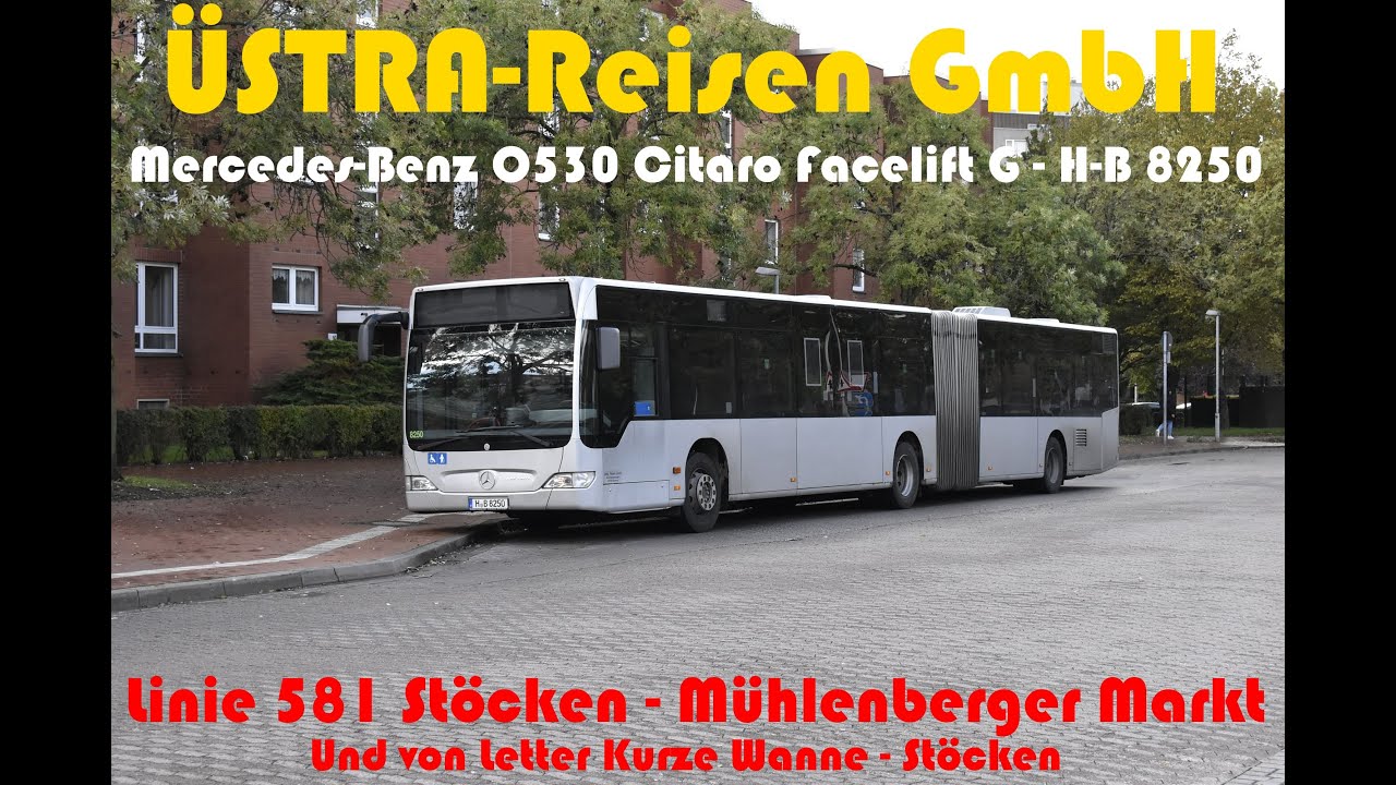 Soundaufnahme ÜSTRA-Reisen-Wagen 8250 [Mercedes-Benz O530 Citaro Facelift G] [2007] Voith