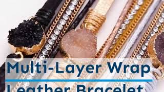 Multi-Layer Wrap Leather-based Bracelet