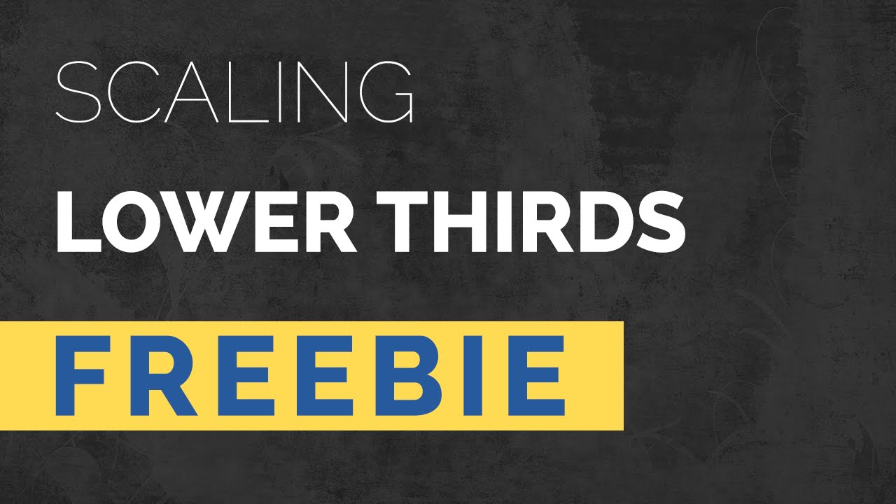 Lower Thirds Free Template | After Effects Freebie