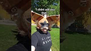 sad times #shorts #fypシ #furry #therian #mask #commission #art #cool #cringe #dragonpuppets #puppet