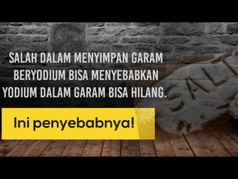 Video: Bagaimana Cara Menyimpan Garam?