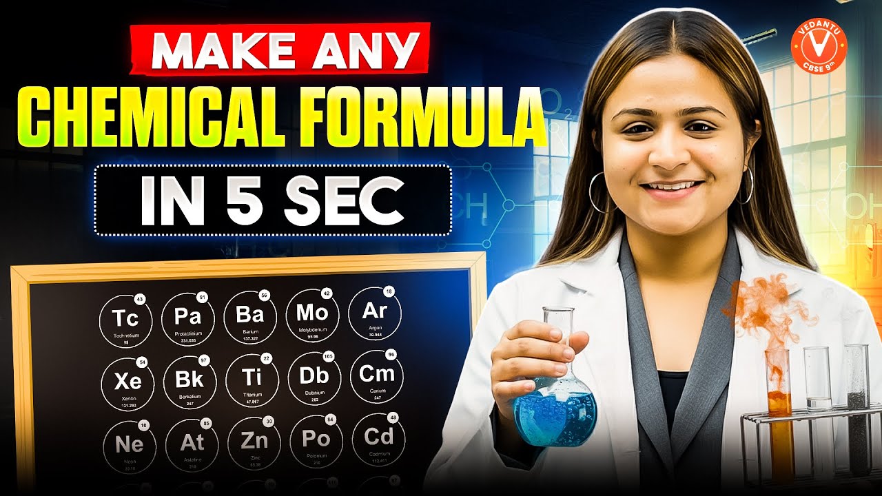 Learn to Write Any Chemical Formula in 5 Seconds ⏱️ | Class 9 Chemistry | Krushi Ma’am