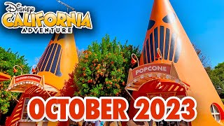 Disney California Adventure - October 2023: NEW Christmas 2023 Merch & Halloween Walk [4K POV]