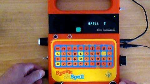 Circuit bent Speak and Spell