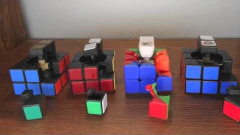 rubiks cube stop motion assembly and solve