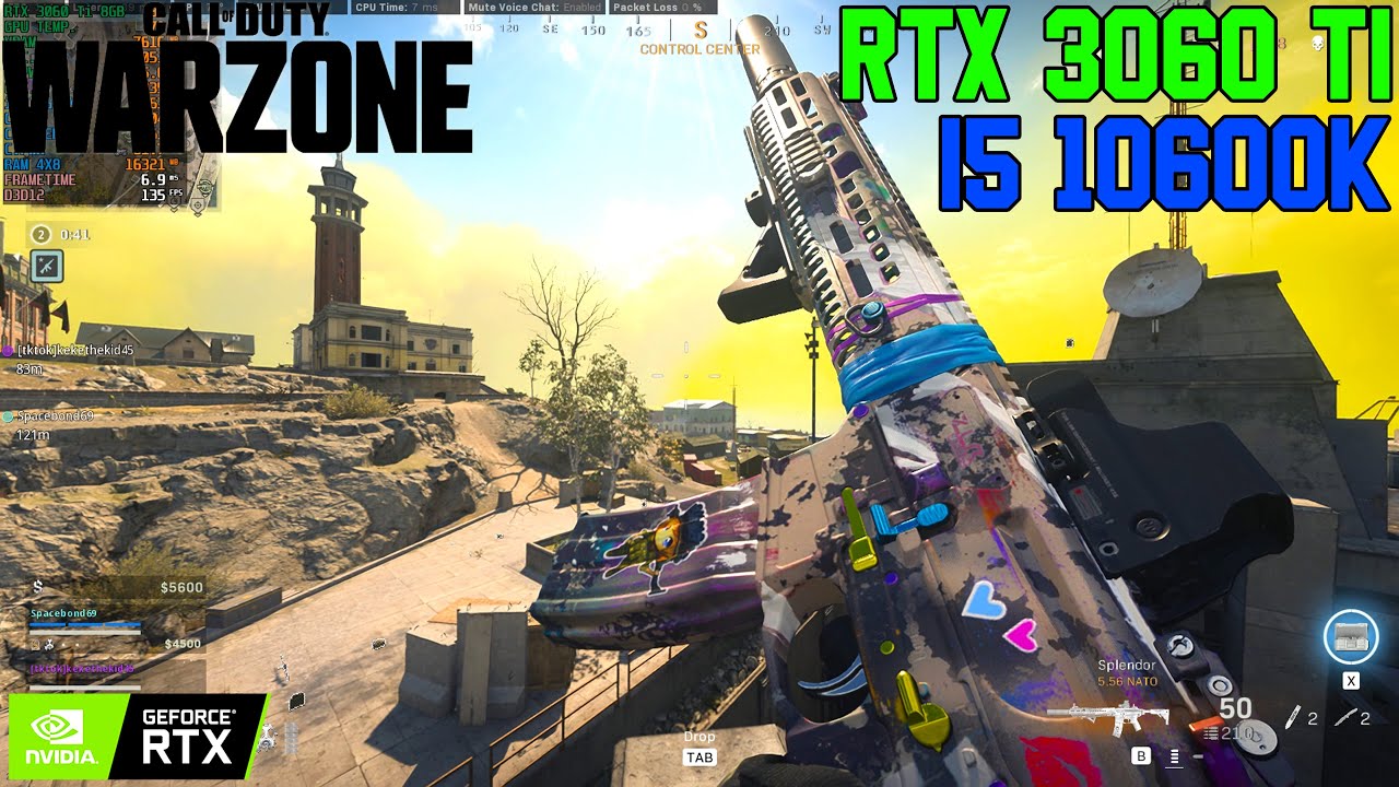 Call of Duty : Warzone Rebirth Island | RTX 3060 Ti 8GB ( ULTRA Settings RTX ON )
