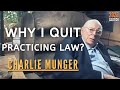 Why Charlie Munger Quit Practicing Law And Went Into Investment Industry Caltech 2020 C C M Ep 97 Why Charlie Munger Quit Practicing Law And Went Into Investment Industry Caltech 2020 C C M Ep 97